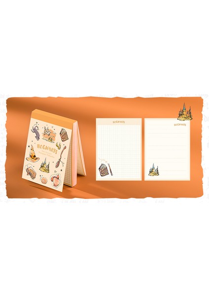 Orange Deli 21755 Harry Potter Not Defteri Pad Notları Yapışkan Not Kawaii Bloknot Ofis Okul Kırtasiye (Yurt Dışından)