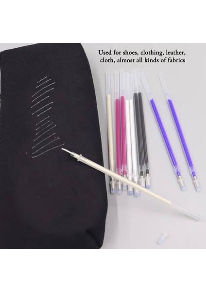 105 Adet Beyaz Set 105/100/30 Adet Set Dikiş Çubuğu Boş Kolu Sıcak Demir Kaybolur Isı Silinebilir Dolum Kumaş Kalem Dıy Zanaat Siyah Kırmızı Mavi Beyaz Bej (Yurt Dışından)