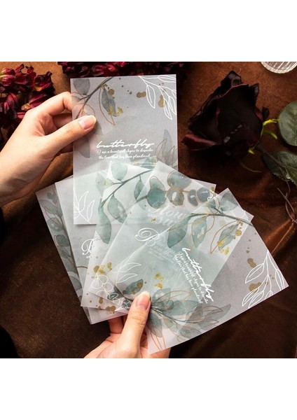 G-Simple Çiçek Hediyesi 15 Pcs Malzeme Kağıt Çiçek Sanat Kılavuzu Hesap Arka Plan Sülfürik Asit Kağıt Eski Destek Kolaj Not Notları 8 Tür (Yurt Dışından) fiyatları