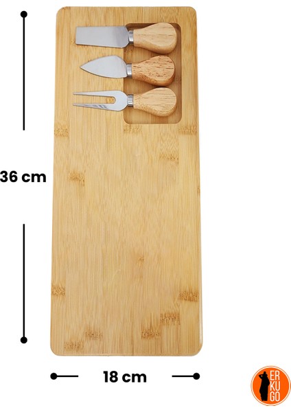 4 Parça Bambu Peynir Sunum Tahtası ve Çatal Spatula Bıçak Seti Peynir Kesim Panosu fırsatları
