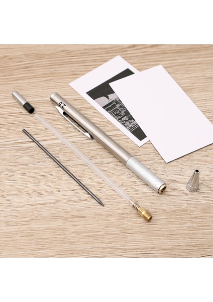 2 Adet 2.0mm Kalem Metal Mekanik Kurşun Kalem Seti 0.3 0.5 0.9 1.3 2.0mm Hb Talepleri ile Sanat Çizim Boyama Otomatik Kalem Ofis Okul Kırtasiye (Yurt Dışından)