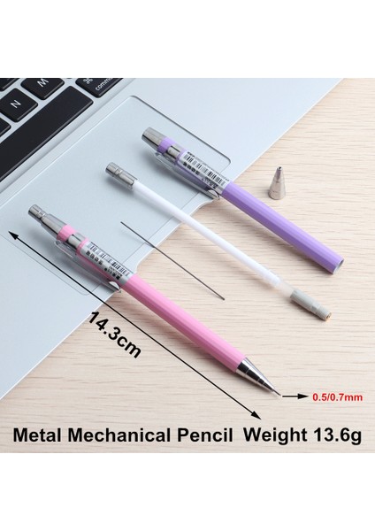 1 Adet Yeşil 0.7mm Baikingift Mekanik Kurşun Kalemler Tam Metal Malzeme Okul Ofis Için Hb 0.7,0.5mm Boyama Kalemi Öğrenciler Kırtasiye Hediye (Yurt Dışından) modelleri