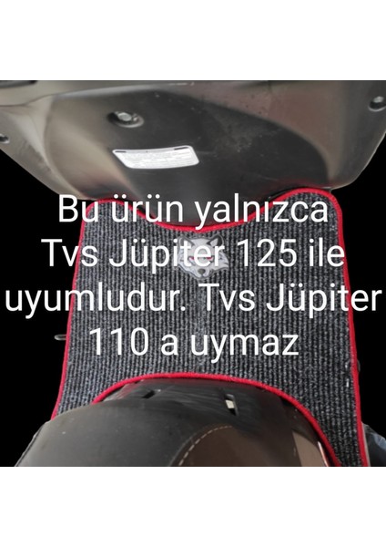 Motosiklet Aksesuar Koruyucu Modifiye Paspas Tvs Jüpiter 125 Uyumlu Kenar Overlok Iplik Renk Seçenekli fırsatları