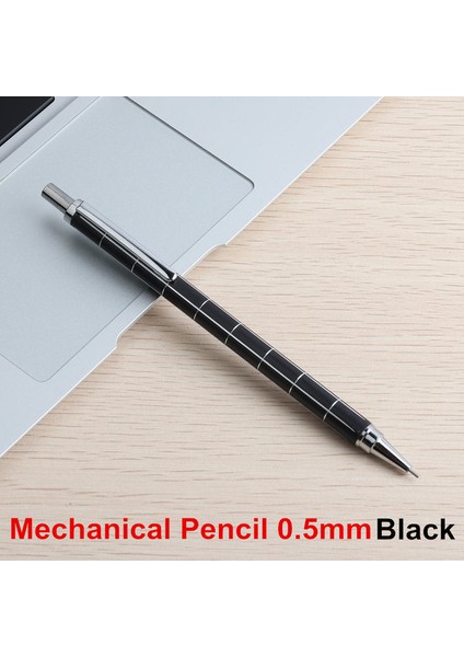 1 Adet Siyah 0.5mm Genkky Mekanik Kurşun Kalemler Tam Metal Malzeme Kalem Okul Ofis Için Hb 0.7,0.5mm Boyama Kalemi Öğrenciler Kırtasiye Hediye (Yurt Dışından)