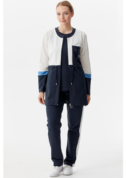 Rahat Kalıp Üçlü Tunik Eşofman Takım - Lacivert fiyatları