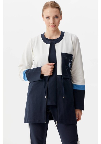 Rahat Kalıp Üçlü Tunik Eşofman Takım - Lacivert indirimleri