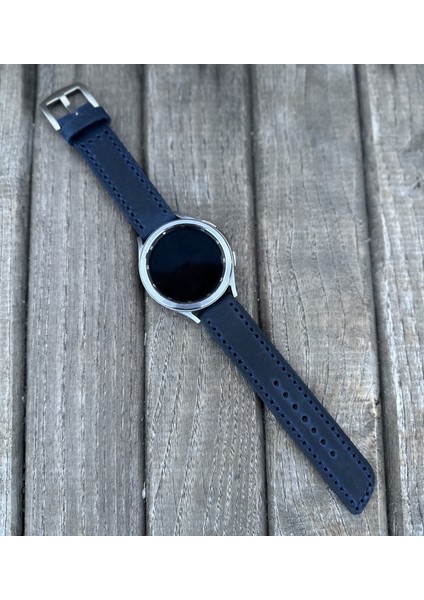 20MM Samsung Galaxy Watch 3 4 5 6 Pro Classic Hakiki Astarlı Deri Akıllı Saat Kordonu