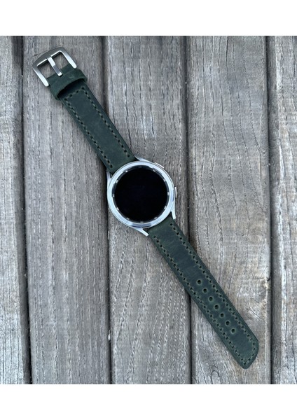 22MM Huawei Gt Gt2 Gt3 Pro Uyumlu Hakiki Deri Astarlı Akıllı Saat Kordonu