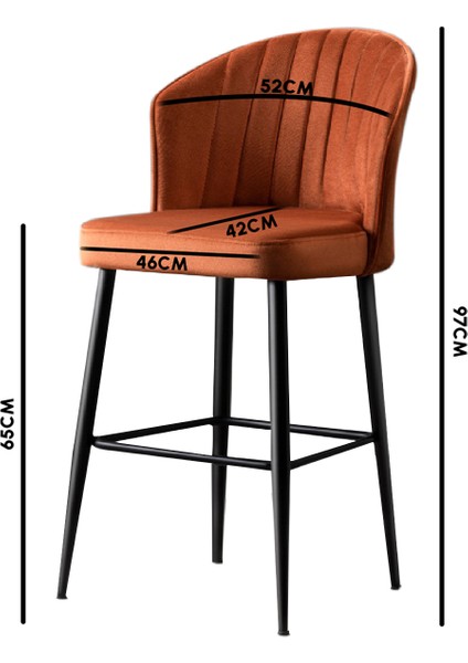 Rubi Sandalye - Babyface Gri - Siyah Metal Ayak modelleri