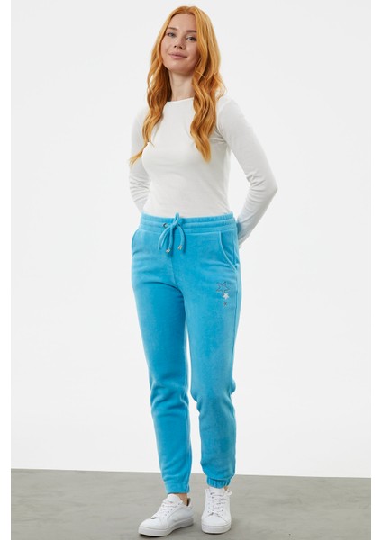 Beli Lastikli Jogger Eşofman Altı - Turkuaz modelleri