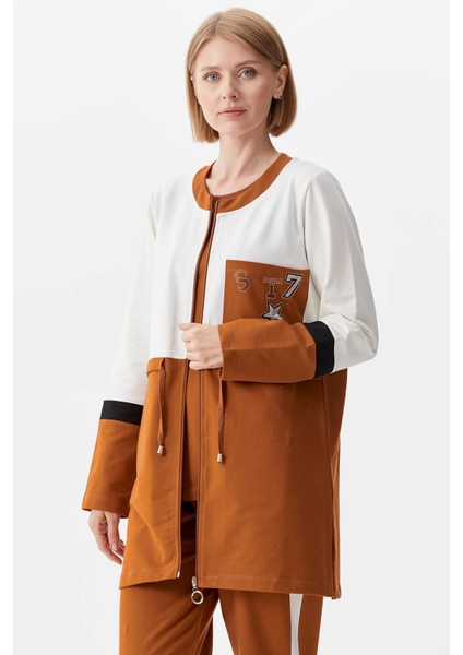 Rahat Kalıp Üçlü Tunik Eşofman Takım - Tarçın fırsatları