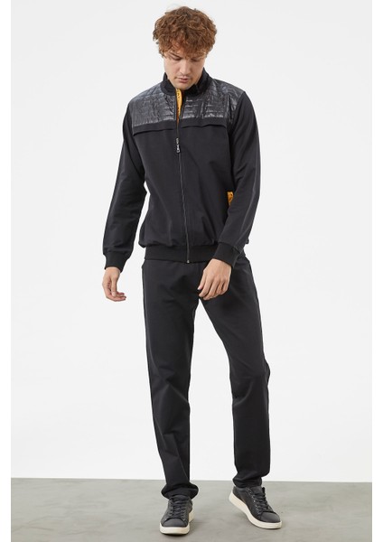 Kapitone Kombinli Fermuarlı Eşofman Takım - Siyah fiyatları