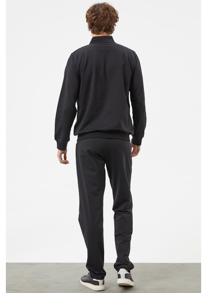 Kapitone Kombinli Fermuarlı Eşofman Takım - Siyah indirimleri