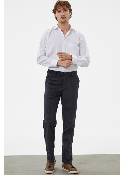 Klasik Chino Kadife Pantolon - Siyah