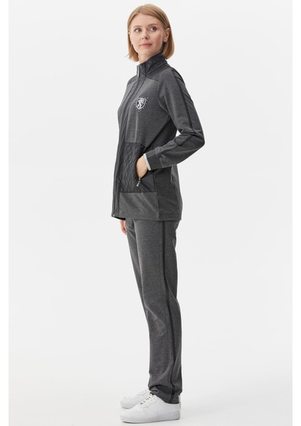 Kapitone Kombinli Dik Yaka Eşofman Takım - Antrasit fırsatları