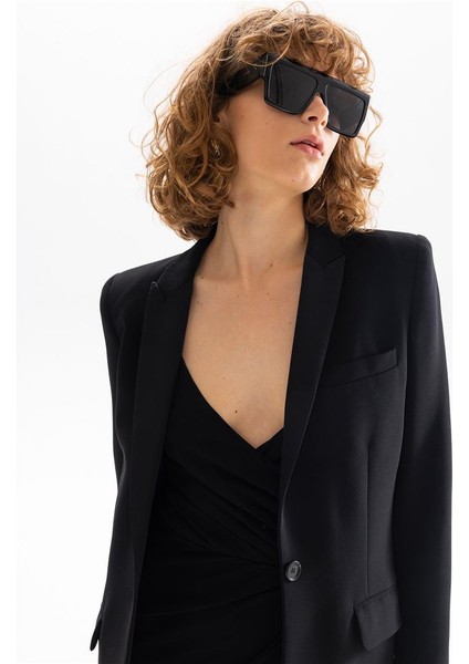 Slim Fit Blazer Ceket - Siyah fiyatları