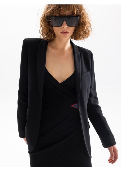 Slim Fit Blazer Ceket - Siyah fırsatları