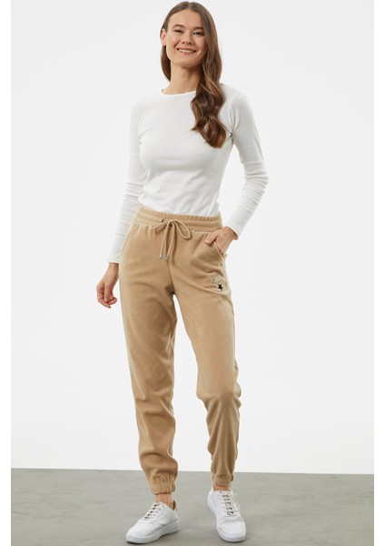 Beli Lastikli Jogger Eşofman Altı - Kamel fırsatları