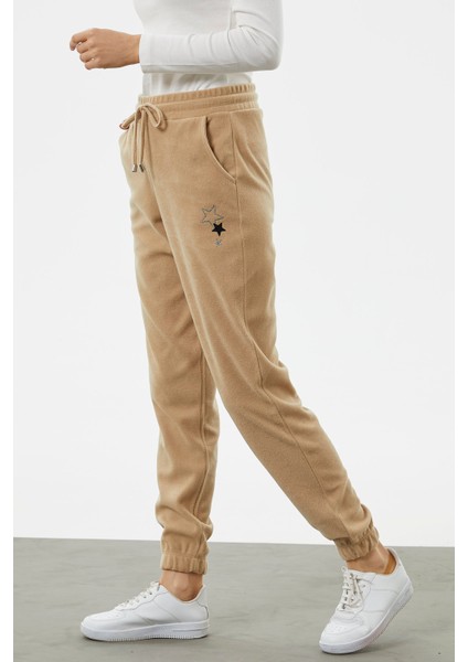 Beli Lastikli Jogger Eşofman Altı - Kamel indirimleri