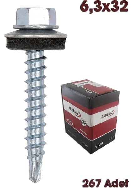 Akdeniz Trapez Vida 6,3X32 (267 Adet)