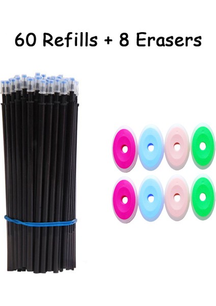 68 Adet Siyah Yedekler 68 Adet/takım 0.35MM Kawaii Silinebilir Kalemler Yazmak Için Kızlar Hediyeler Sevimli Ayı Jel Kalem Ofis Aksesuarları Okul Malzemeleri Kırtasiye (Yurt Dışından)