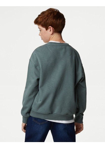 Marks & Spencer Marvel™ Yuvarlak Yaka Sweatshirt