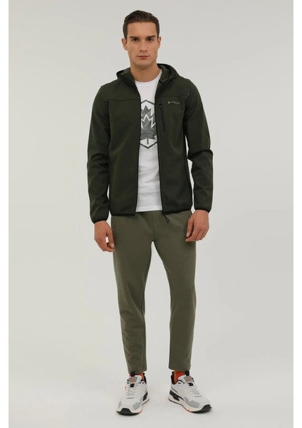 Kapüşonlu Slim Fit Haki Erkek Mont 2W1GT163PR fırsatları