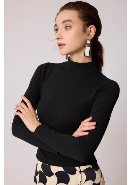 Dik Yaka Crop Bluz modelleri