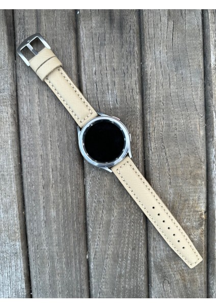 22MM Samsung Galaxy Watch 3 4 5 6 Pro Classic Italyan Derisi Akıllı Saat Kordonu