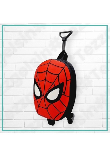 Çocuk Anaokulu Kreş Çekçekli Tekerli Örümcek Adam Baskılı Eva Kumaş Sırt Çantası Okul Çantası fiyatları