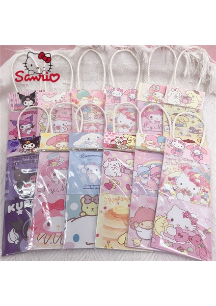 Rastgele Bir Sanrio Kendinden Yapışkanlı Not Çantası Yapışkan Notlar Not Kağıdı Şerit Işareti Renkli Kalem Kazığını Yazdırma Kendinden Yapışkanlı Kare Etiket (Yurt Dışından)