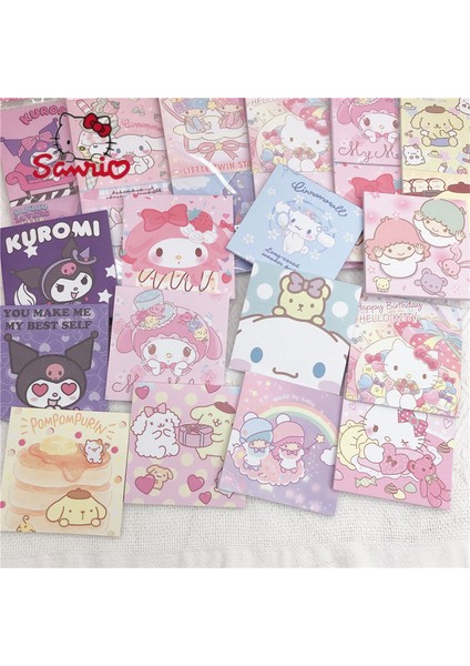 Rastgele Bir Sanrio Kendinden Yapışkanlı Not Çantası Yapışkan Notlar Not Kağıdı Şerit Işareti Renkli Kalem Kazığını Yazdırma Kendinden Yapışkanlı Kare Etiket (Yurt Dışından)