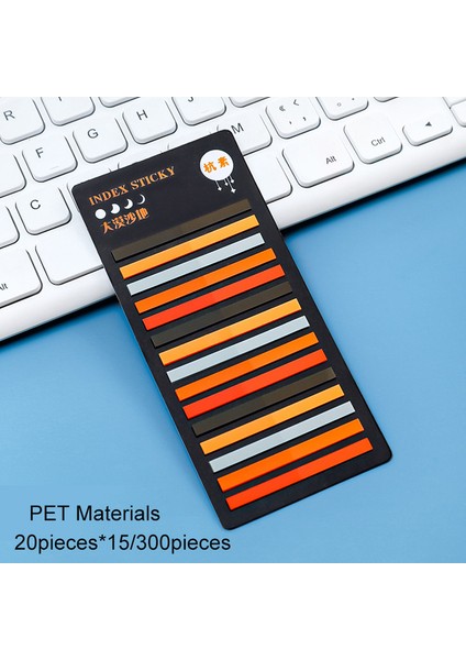 F Journamm 300 Yaprak Pet Süper Ince Endeksi Bloknot Saydam Dıy Işaretleme Etiket Ofis Okul Malzemeleri Floresan Not Yapışkan (Yurt Dışından)