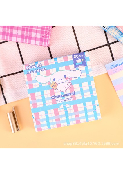 MXBQ08-CN-D Sanrio Cinnamoroll Kendinden Yapışkanlı Noteso Not Karikatür Not Kağıdı Sevimli Öğrenci Çıkarılabilir Not Defteri Yapışkan Notlar Not Yapıştırılabilir (Yurt Dışından)
