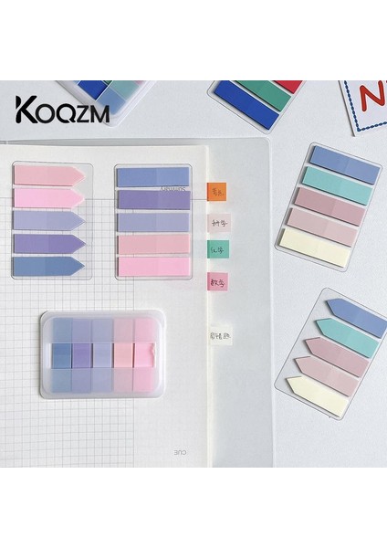 A8 300/160 Sayfa Ince Endeks Çıkartmalar Pet Renkli Şeffaf Yapışkan Notlar Pastel Etiket Not Yapışkan Notlar Etiket Kitabı Nokta Işaretleyici (Yurt Dışından)