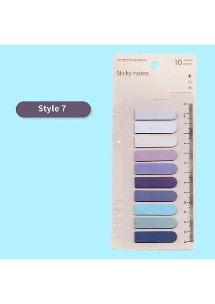 Style7 200 Yaprak/paket Renkli Yapışkan Notlar Bloknot Etiket Not Yer Imleri Not Defteri Okul Ofis Kırtasiye Malzemeleri (Yurt Dışından)