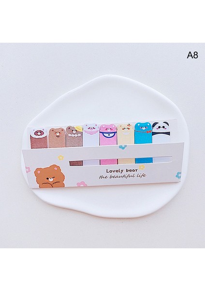 A8 12.5*5 cm Sevimli Karikatür Yapışkan Notlar Bloknot Günlüğü Sabit Gevreği Karalama Defteri Dizini Imleri Dekoratif Kawaii Yapışkan (Yurt Dışından)