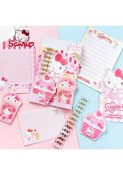 Kek Melodisi Sanrio Japon Tarzı Taze Karikatür Zarf Mektup Kağıdı Özel Şekilli Yapışkan Not Seti Öğrenci Ins Kırtasiye Yazma Mektup (Yurt Dışından) modelleri