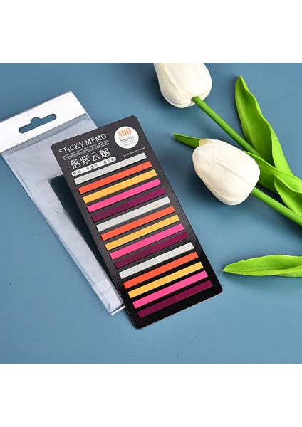 B Journamm 300 Yaprak Pet Süper Ince Endeksi Bloknot Dıy Floresan Işaretleme Etiket Ofis Okul Malzemeleri Saydam Not Yapışkan (Yurt Dışından) fırsatları