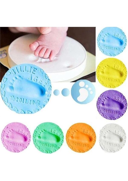 Tip 1 7x El Izi Çanta Kil Bebek Bakımı Dıy Prop Çok Renkli Işçilik Uzun Ömürlü Ev Aksesuarları Ayak Izi (Yurt Dışından) indirimleri