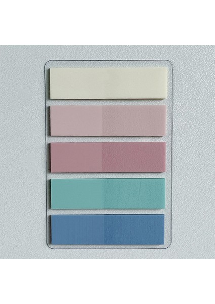 A8 1 Adet Ince Endeksi Çıkartmalar Bellek Notları Etiket Kitabı Nokta Işaretleyici Pet Renk Şeffaf Yapışkan Not Pastel Etiket Okul Malzemeleri (Yurt Dışından)