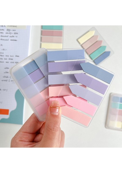 A8 1 Adet Ince Endeksi Çıkartmalar Bellek Notları Etiket Kitabı Nokta Işaretleyici Pet Renk Şeffaf Yapışkan Not Pastel Etiket Okul Malzemeleri (Yurt Dışından)