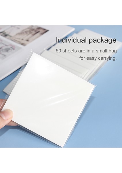 3x3 Inç 500 Sayfa 3 "x 3" Şeffaf Yapışkan Not Temizle Su Geçirmez Yarı Saydam Yapışkan Notlar Pad Yarı Şeffaf Yapışkan Sekmeler Sayfa Bayrakları (Yurt Dışından)