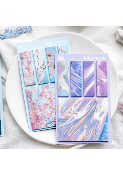 Style3 100 Yaprak/set Çıkartma Yapışkan Notlar Not Defteri Dıy Scrapbooking Günlüğü Dizini Yer Işareti Etiket (Yurt Dışından)