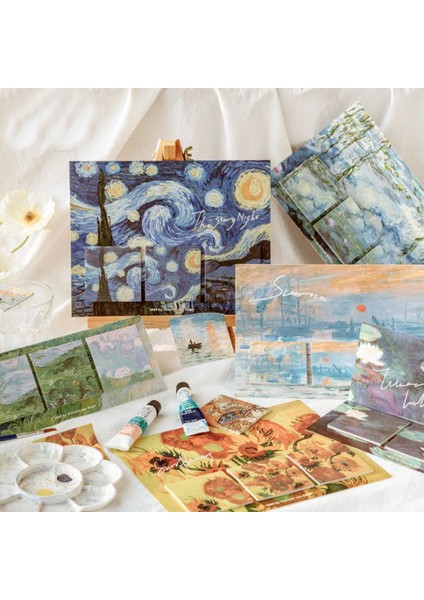 04 60 Adet/takım Sanatçı Van Gogh Notları Yapışkan Notlar Ofis Kawaii Notlar Günlüğü Dıy Yaratıcı Notlar Deco Kırtasiye Scrapbooking Kartları (Yurt Dışından)