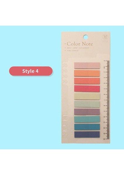 Style4 200 Yaprak/paket Renkli Yapışkan Notlar Bloknot Etiket Not Yer Imleri Not Defteri Okul Ofis Kırtasiye Malzemeleri (Yurt Dışından)