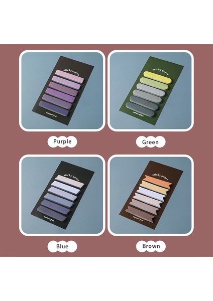Mavi 120 Sayfalık/paket Degrade Renk Yapışkan Not Dikiş Not Defteri Çıkartmalar Sevimli Bloknot Dıy Kawaii Kırtasiye Öğrenci Günlüğü Malzemeleri (Yurt Dışından) indirimleri