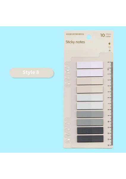 Style8 200 Yaprak/paket Renkli Yapışkan Notlar Bloknot Etiket Not Yer Imleri Not Defteri Okul Ofis Kırtasiye Malzemeleri (Yurt Dışından)