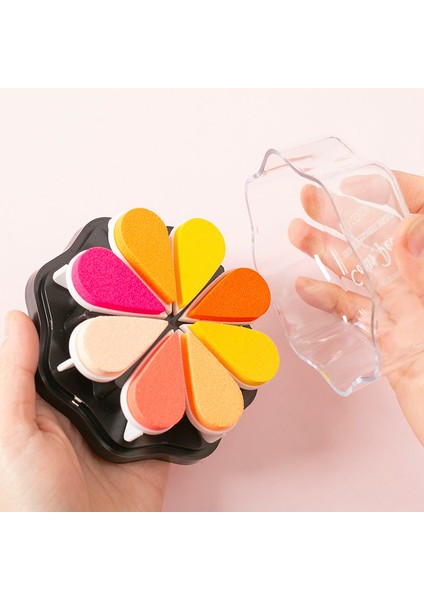 G Simülasyon Petal Petal Baskı Tablosu Kauçuk Bölümün Su Damlaları Çok Renkli Parmak Boyama Sevimli Baskı Çamur Mürekkep Damgası (Yurt Dışından) modelleri