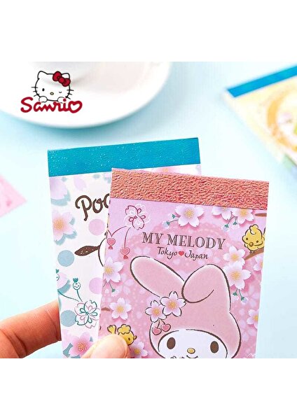 Melodi (70) Sanrio Japon Kiraz Çiçeği Sezon Mini Not Defteri Sevimli Karikatür Taşınabilir Cüzdan Notu Dıy El Hesabı Kolaj Dekorasyon (Yurt Dışından)